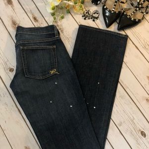 Ruehl No 925 Denim Straight Leg, splash of paint